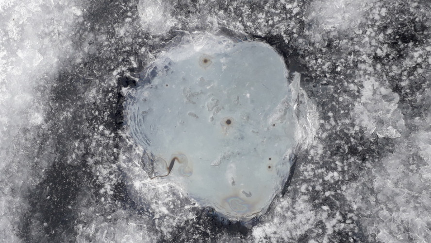 нефть в лунке